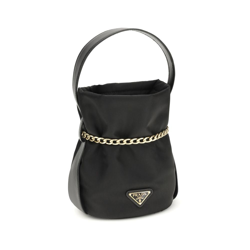 Prada Black The Petit Sac Noir Mini Backet Bag