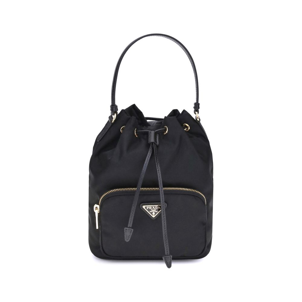 Prada Black The Re-nylon Bucket Bag