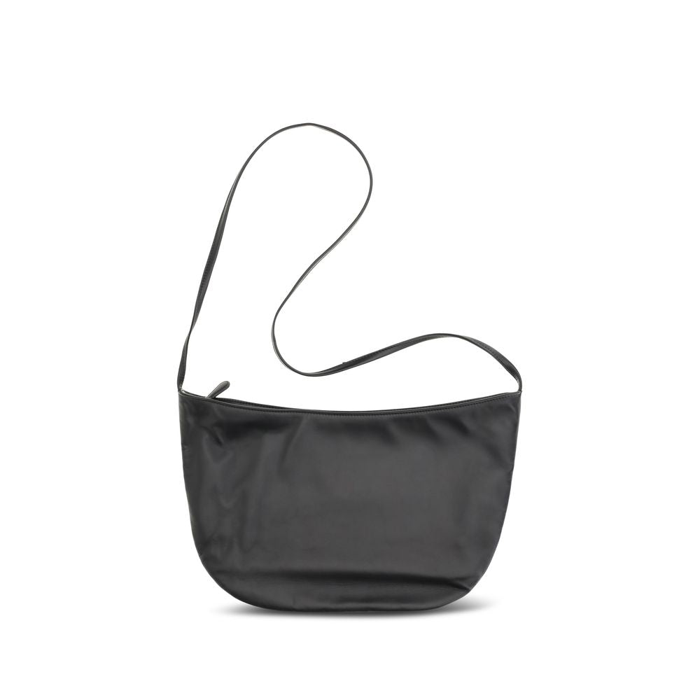 The Row Black Izzy Leather Shoulder Bag