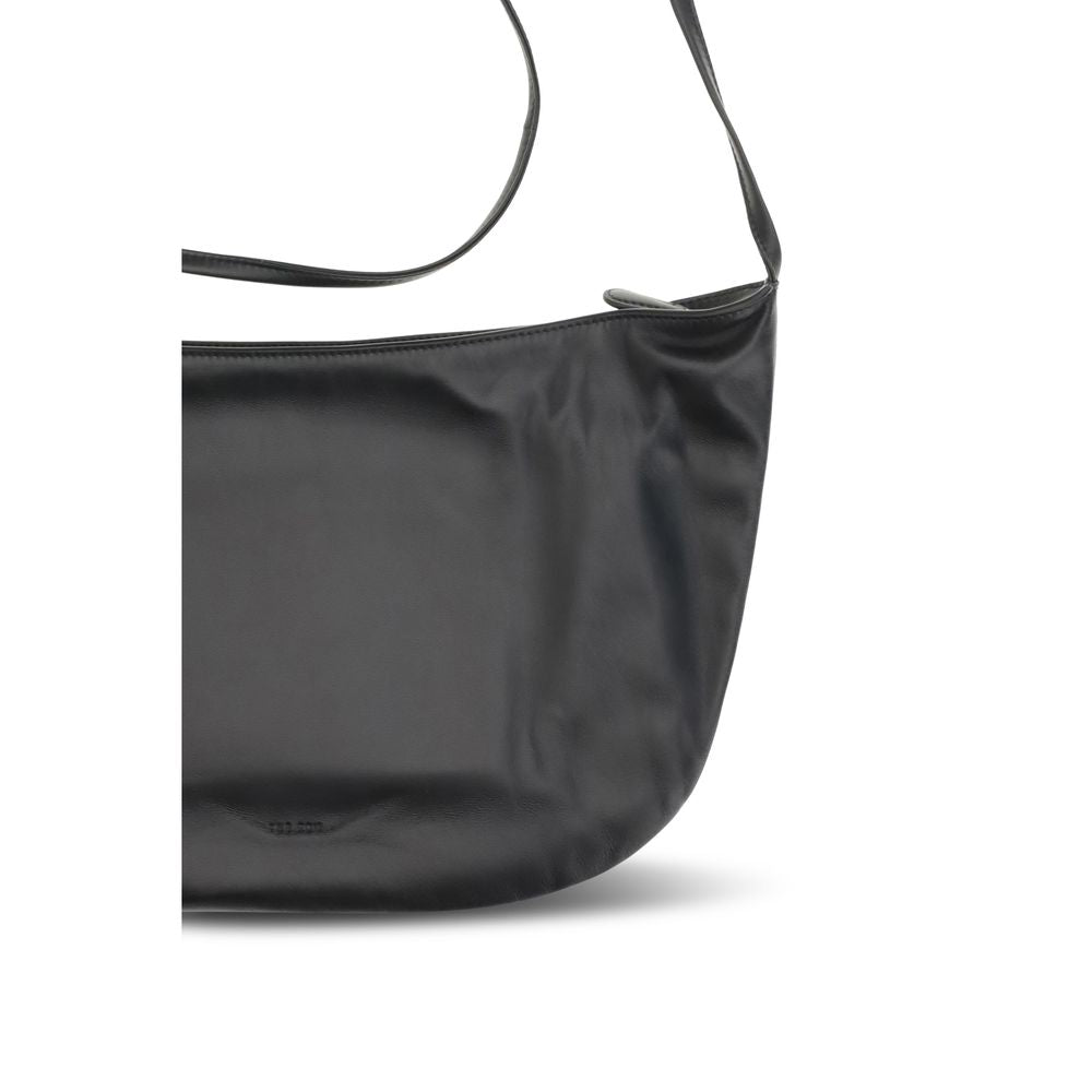 The Row Black Izzy Leather Shoulder Bag