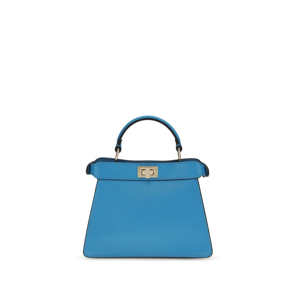 Fendi Blue Peekaboo ISeeU Petite Handbag