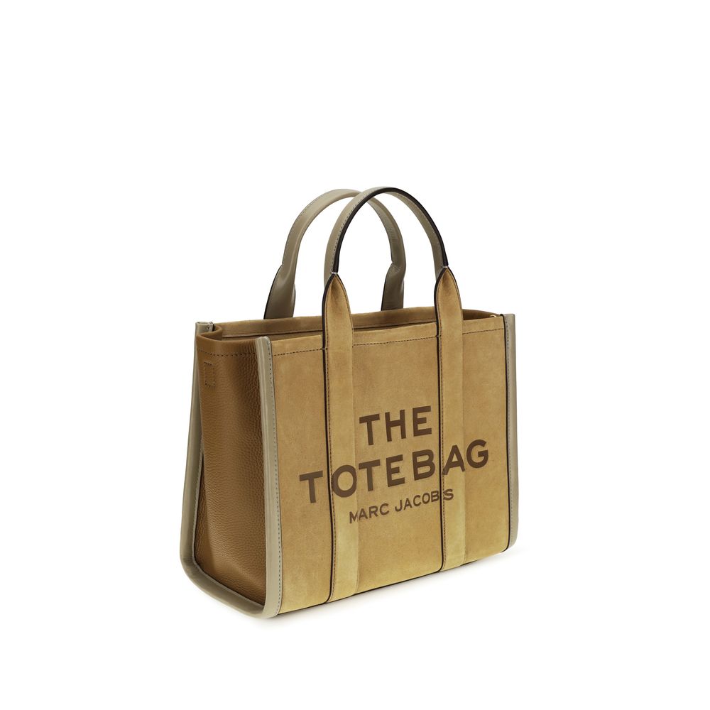 Marc Jacobs Bos Taurus Shoulder Bag beige calf leather tote front view