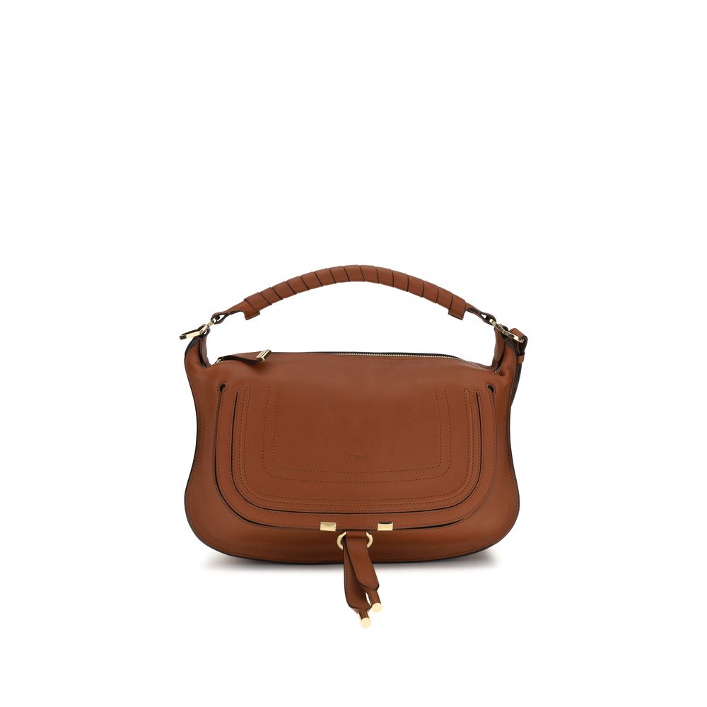 Chloé Bos Taurus shoulder bag in brown calf leather, front view