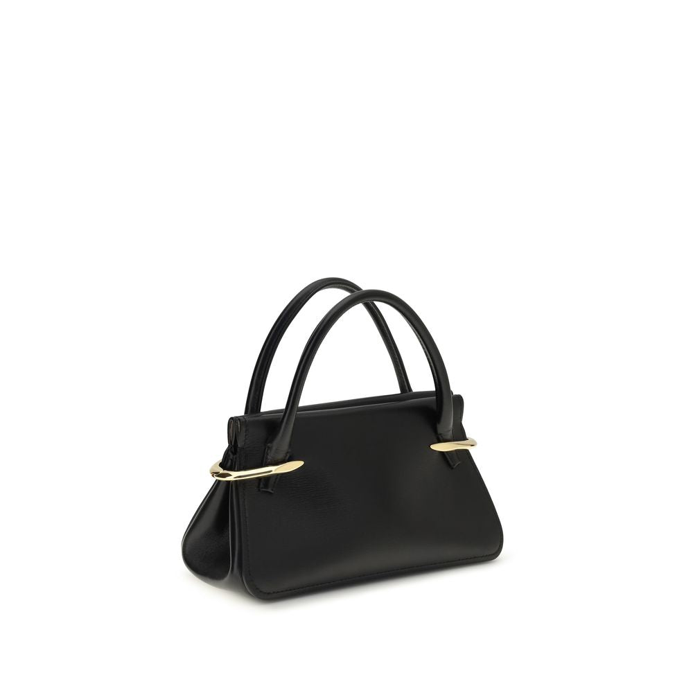 Givenchy Bos Taurus handbag, black calf leather, double top handles, three-quarter front view