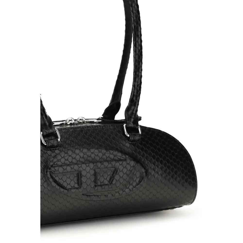 Diesel Black DR Dome Shoulder Bag