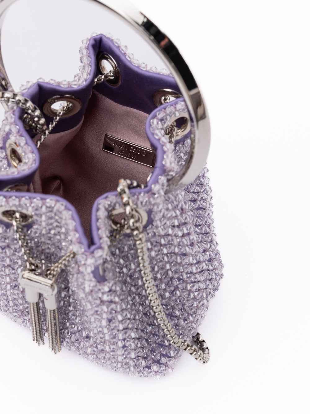 Jimmy Choo Purple Bon Bon Bucket Bag