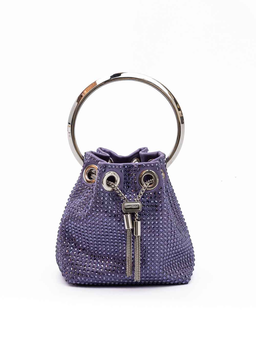 Jimmy Choo Purple Bon Bon Bucket Bag
