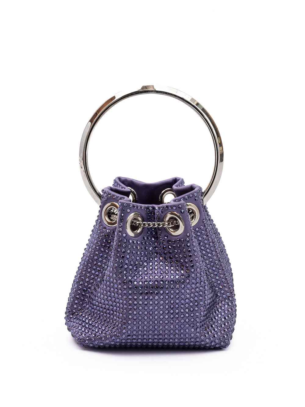 Jimmy Choo Purple Bon Bon Bucket Bag
