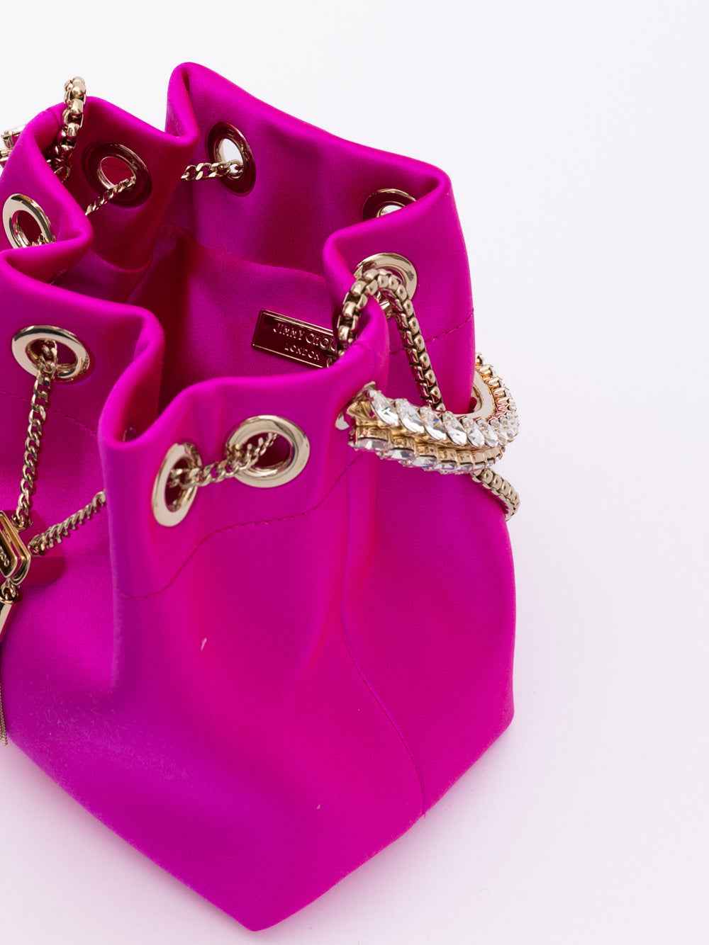 Jimmy Choo Fuchsia Bon Bon Bucket Bag