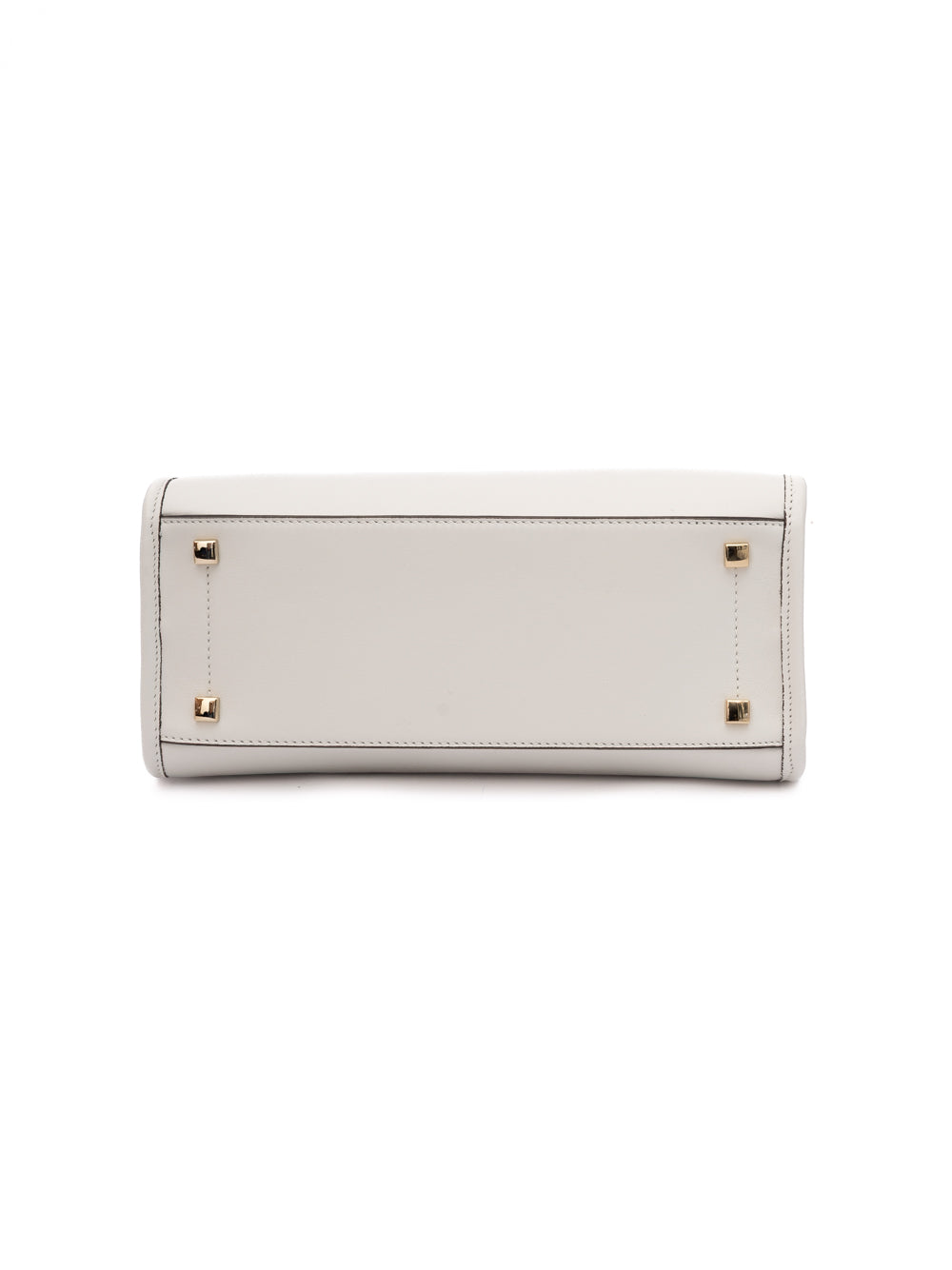 Jimmy Choo Avenue S Tote White leather bottom view