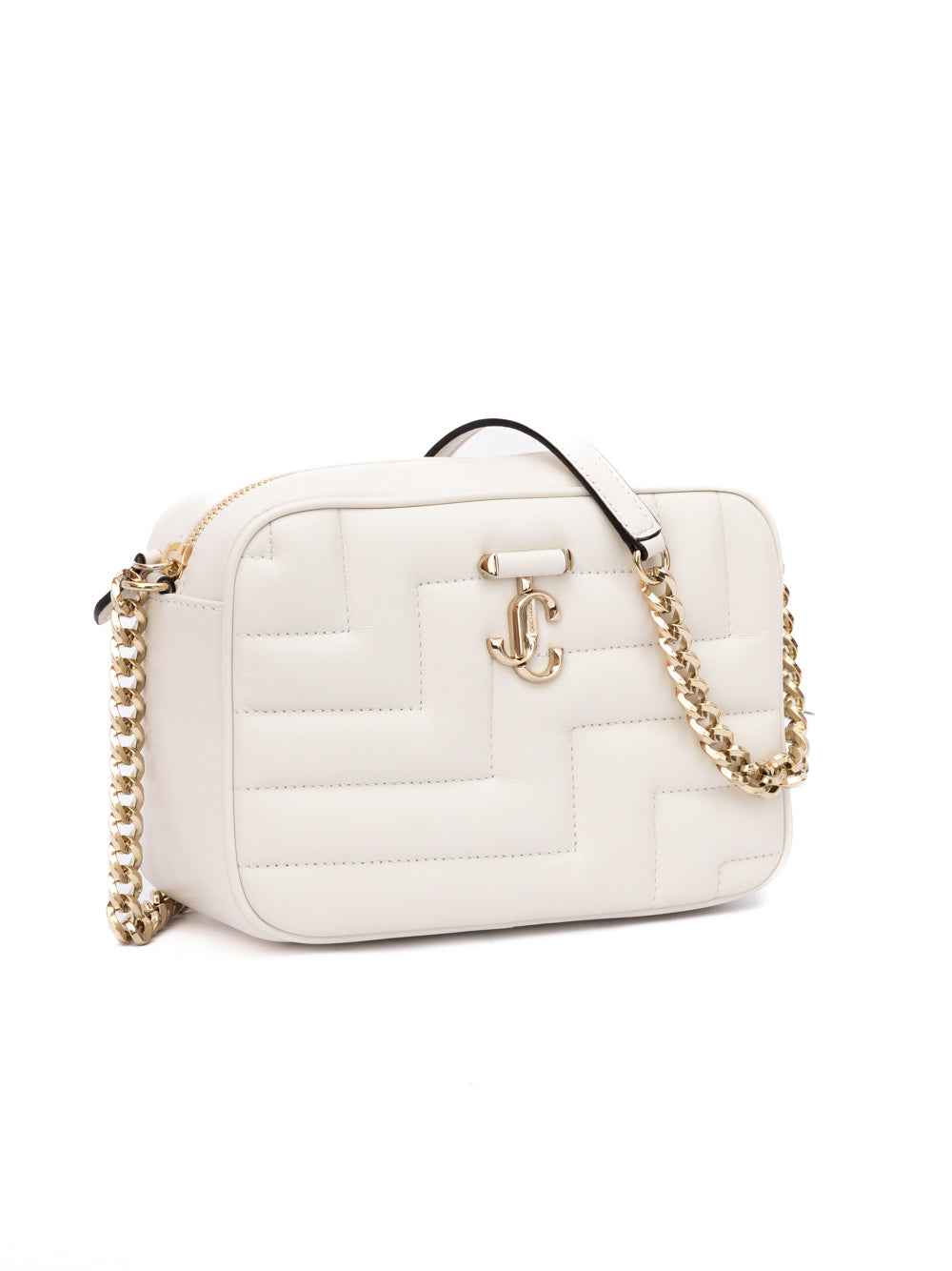 Jimmy Choo White Avenue Shoulder Bag