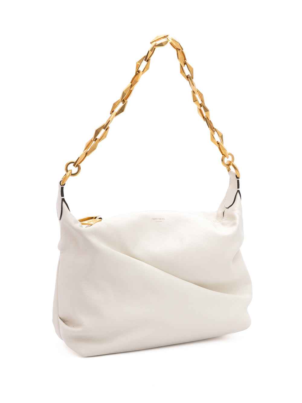 Jimmy Choo White Diamond Shoulder Bag
