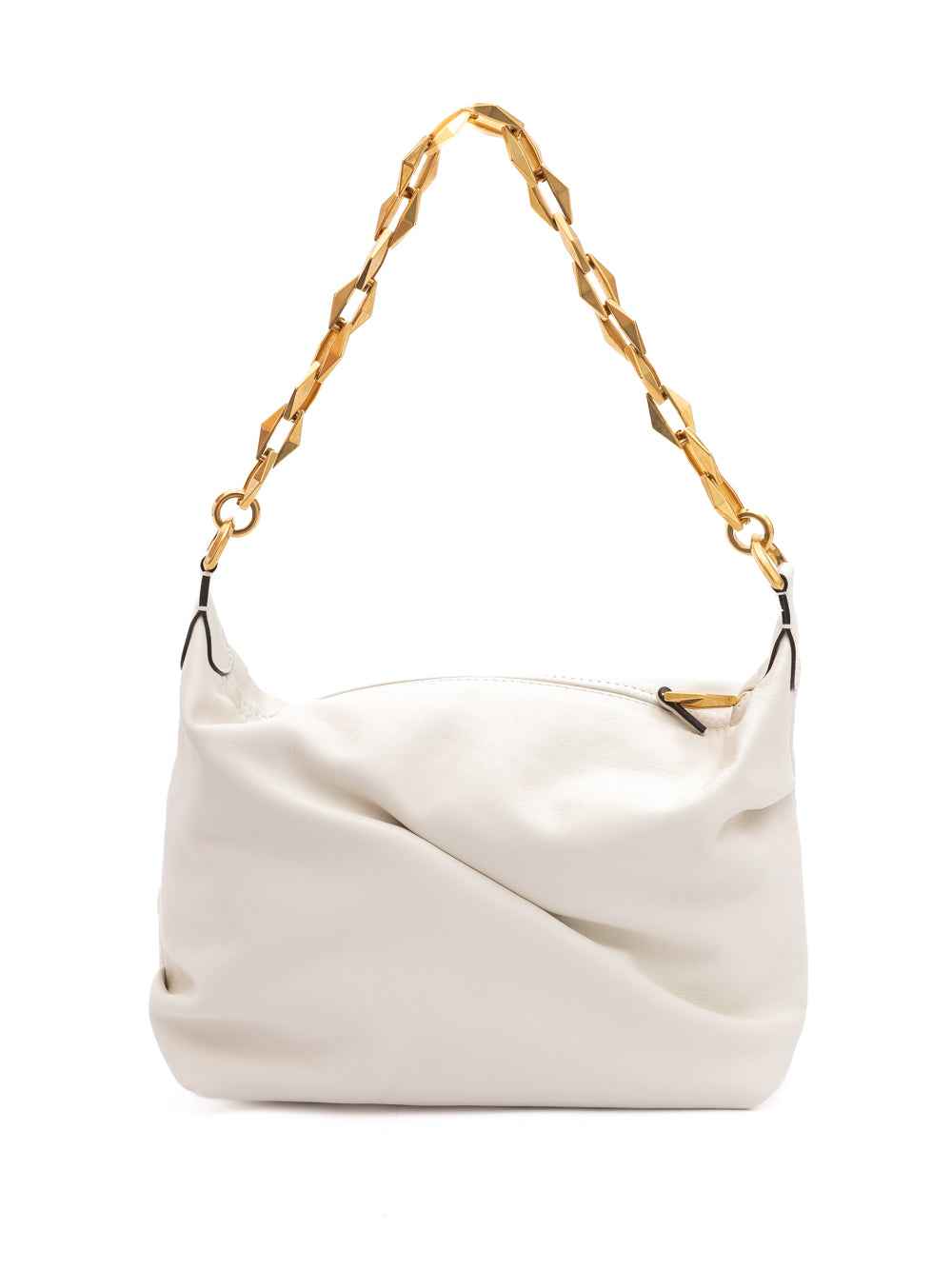 Jimmy Choo White Diamond Shoulder Bag