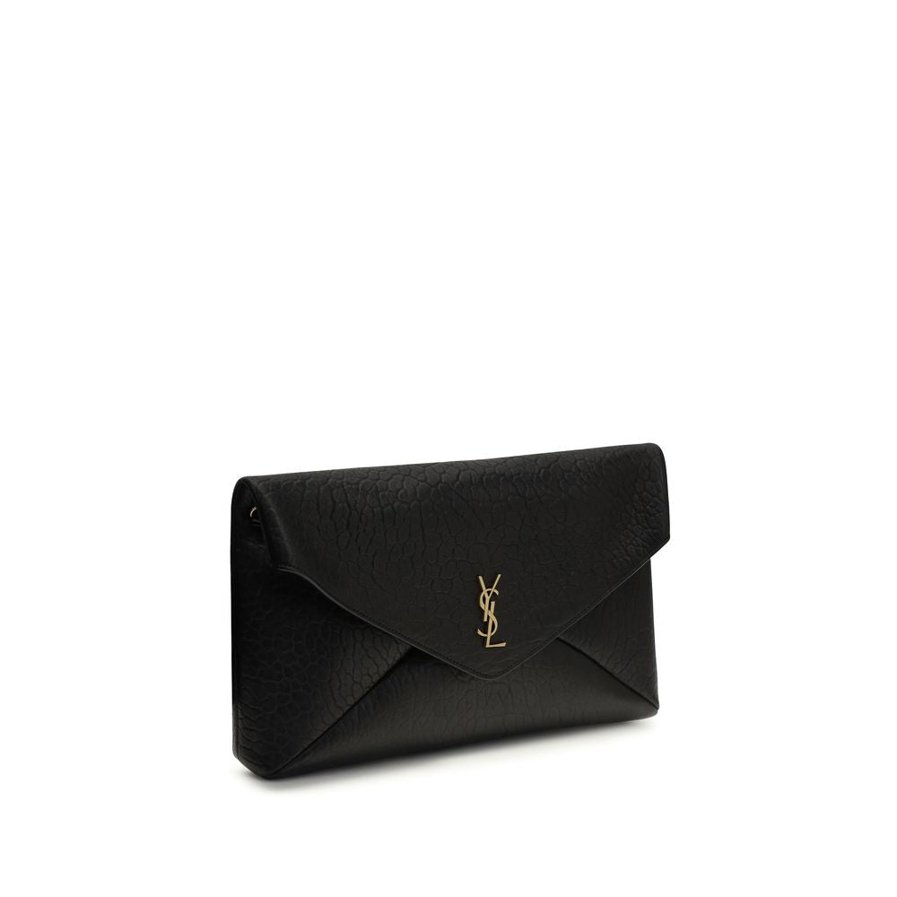 Saint Laurent Black The Cassandre Clutch Bag