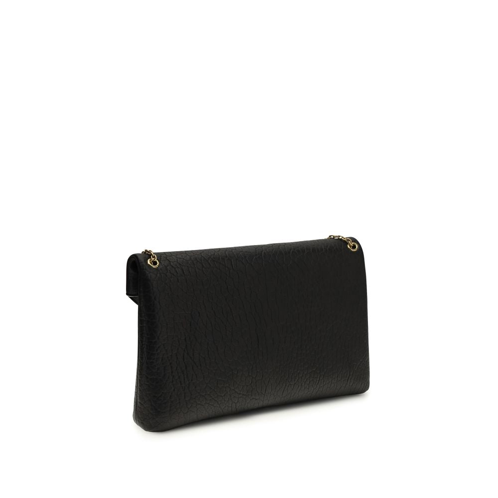 Saint Laurent Black The Cassandre Clutch Bag