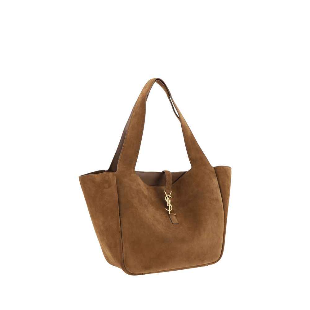 Saint Laurent Brown Le 5 à 7 Bea Tote Bag