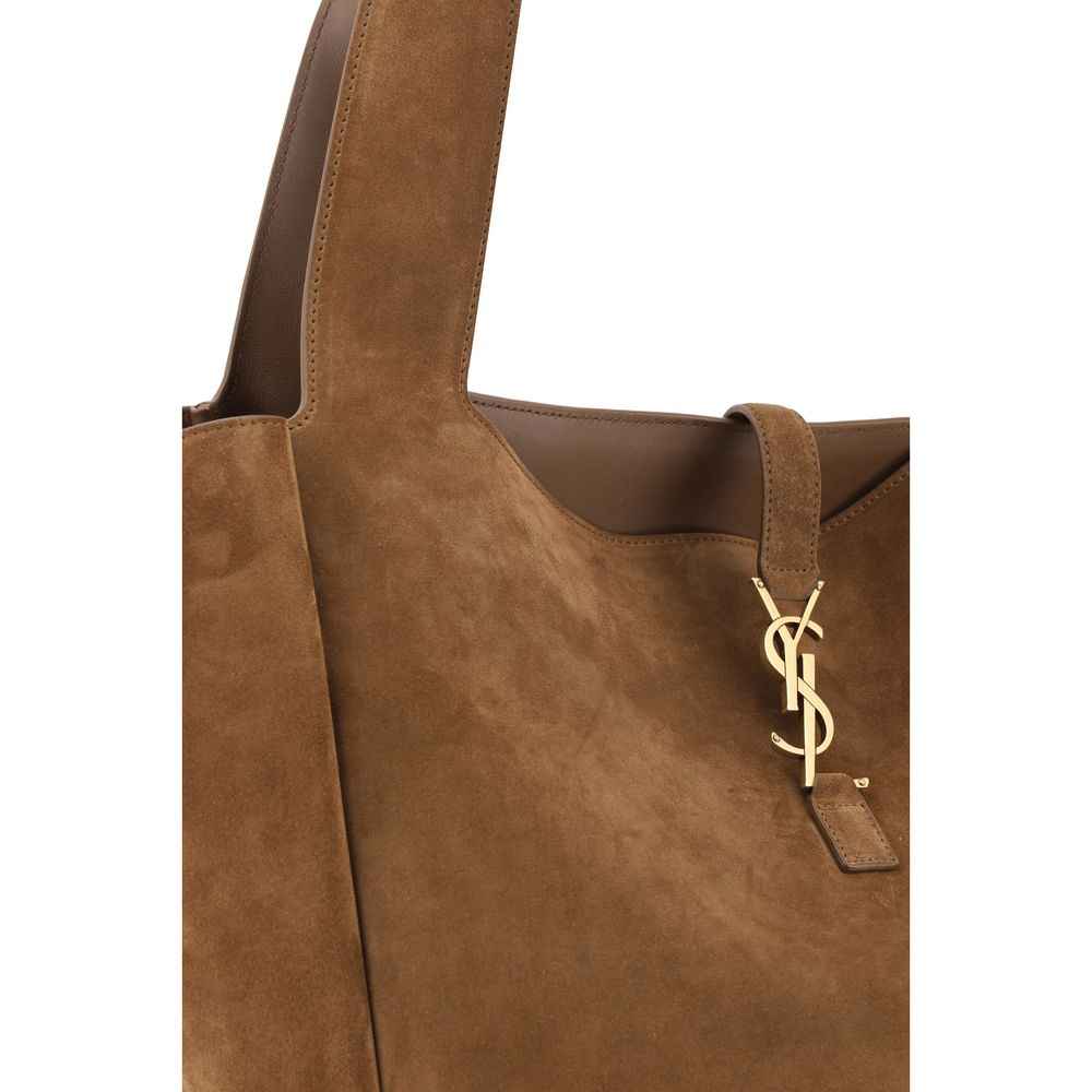 Saint Laurent Brown Le 5 à 7 Bea Tote Bag