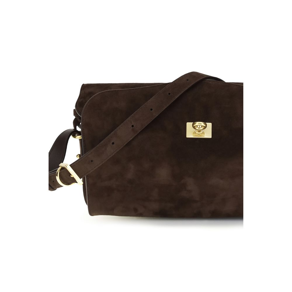 Balenciaga Brown Le 7 Medium Shoulder Bag