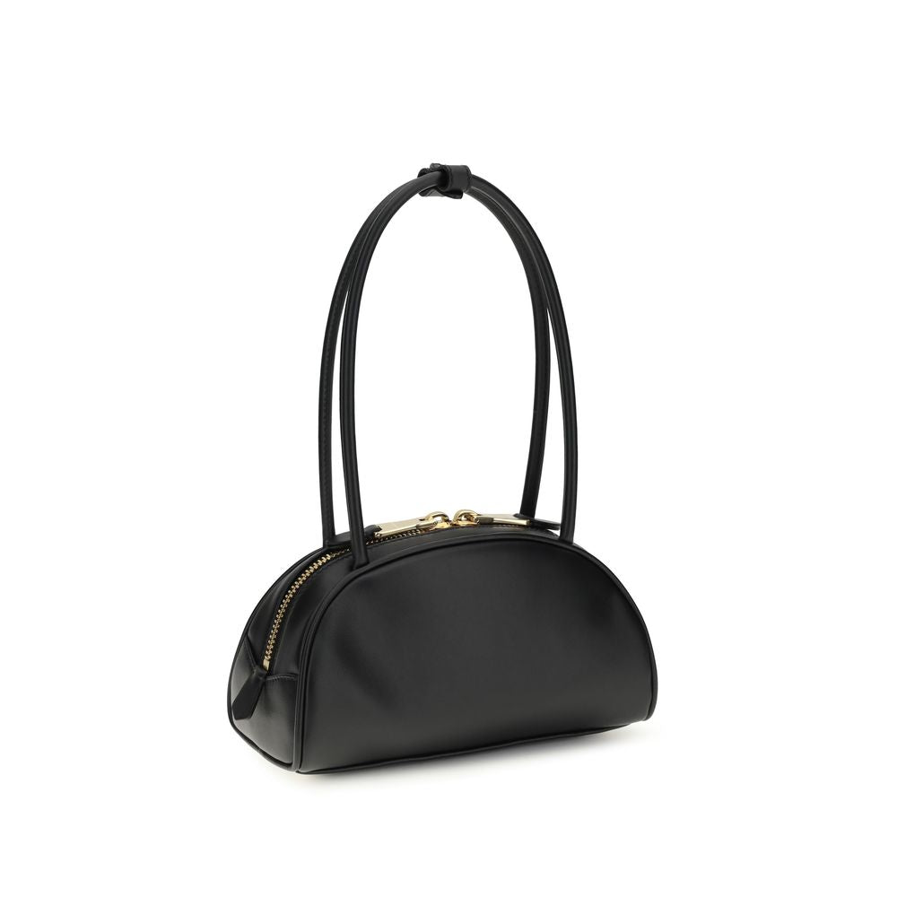Miu Miu The Beau black leather shoulder bag front view