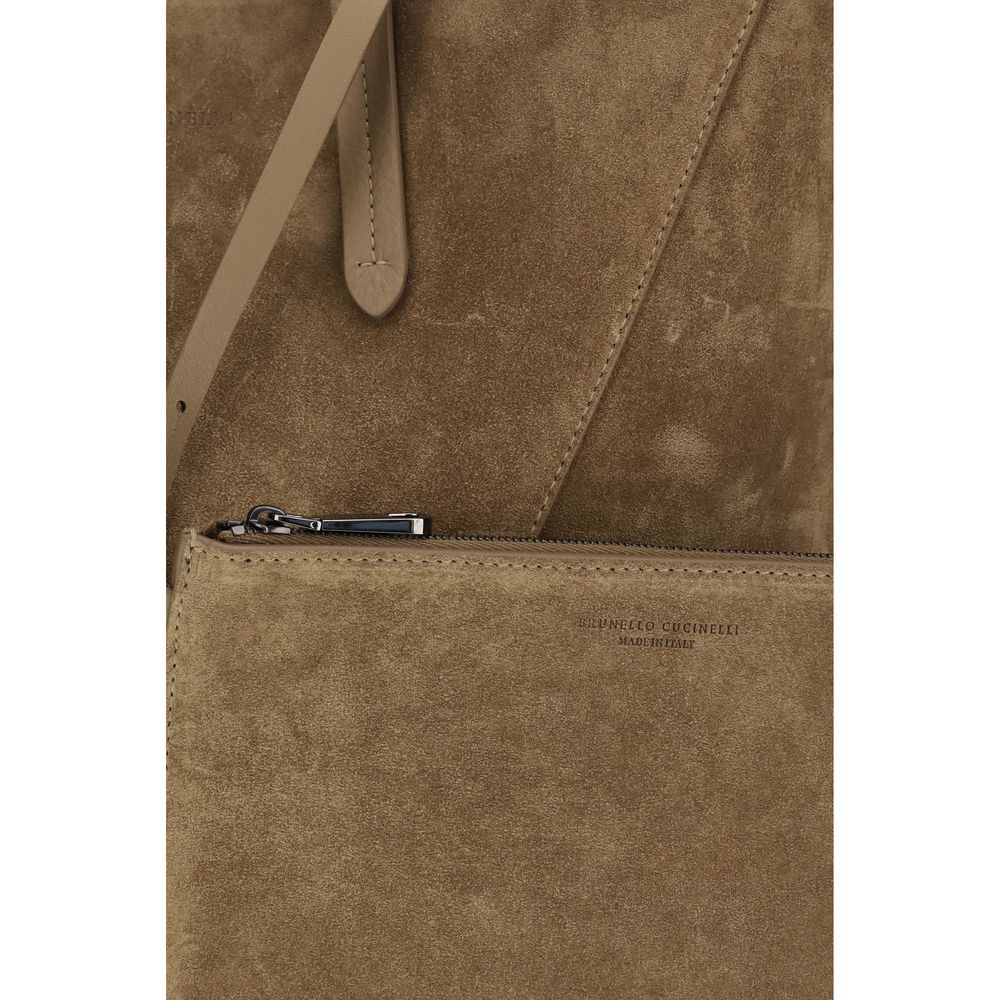 Brunello Cucinelli The Suede BC Tote Bag