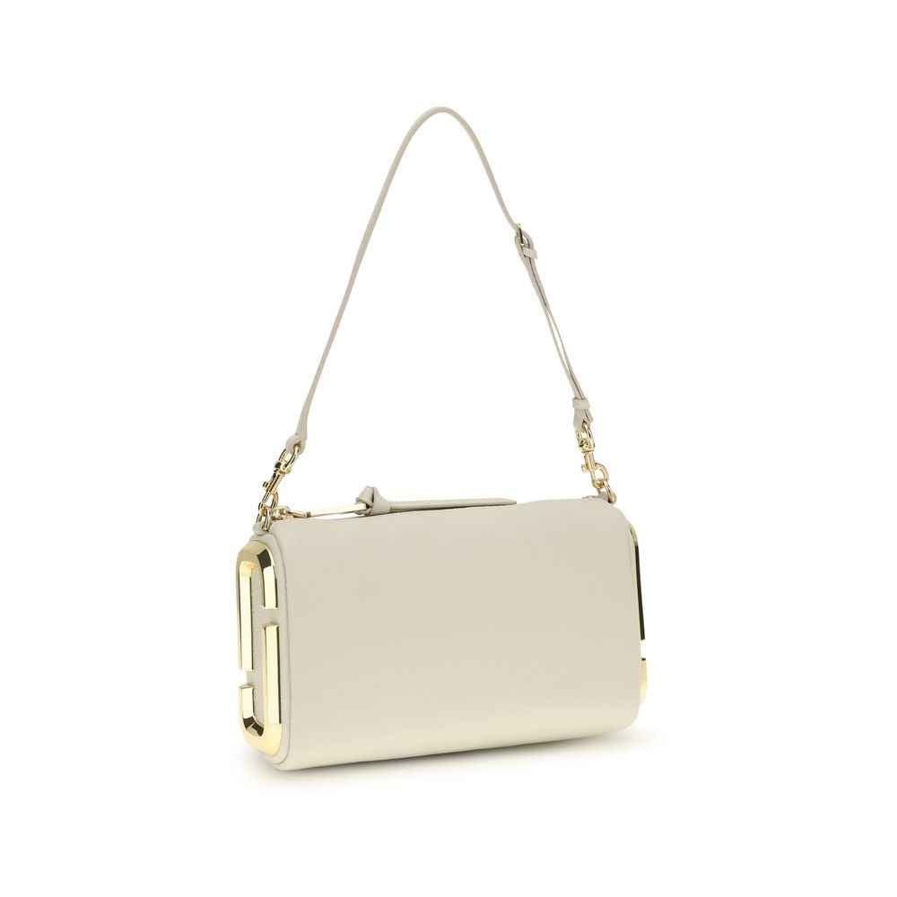 Marc Jacobs Bos Taurus shoulder bag, beige calf leather, gold hardware, side view