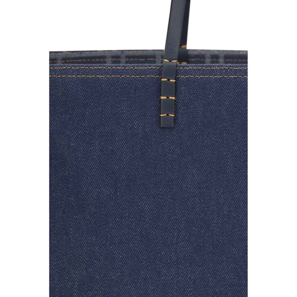Fendi Blue Cotton Tote Bag