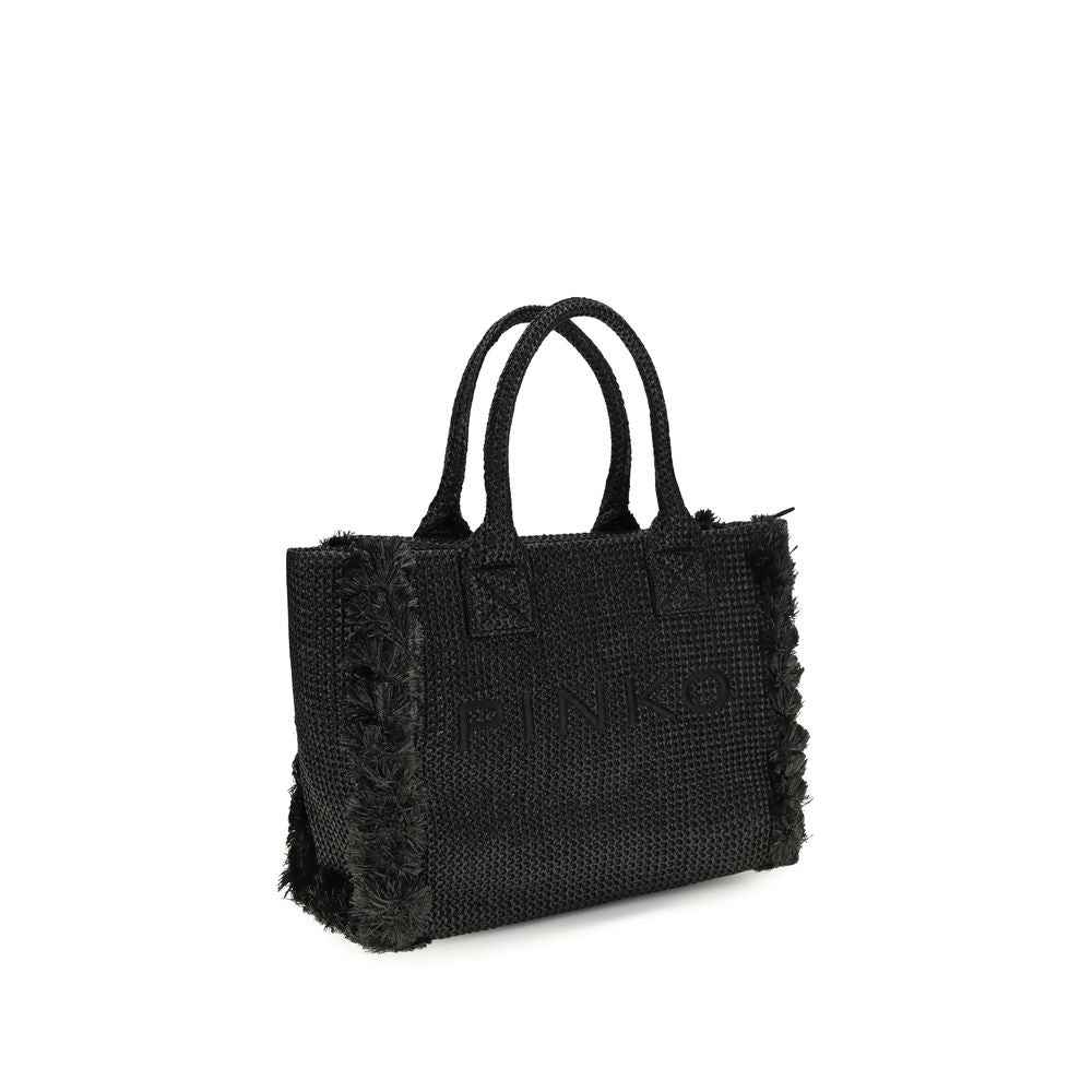 PINKO Beach Rafia Tote Bag