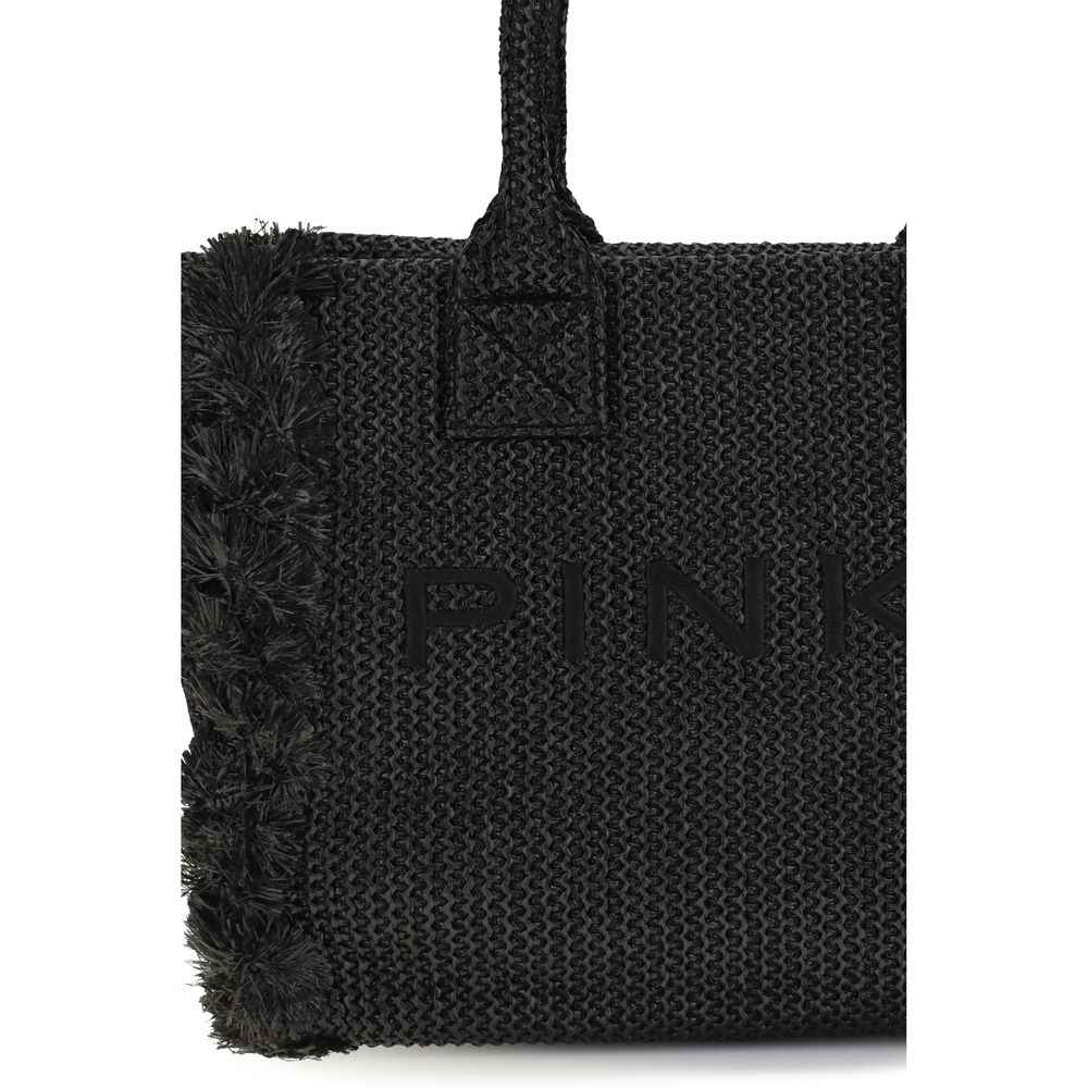PINKO Beach Rafia Tote Bag