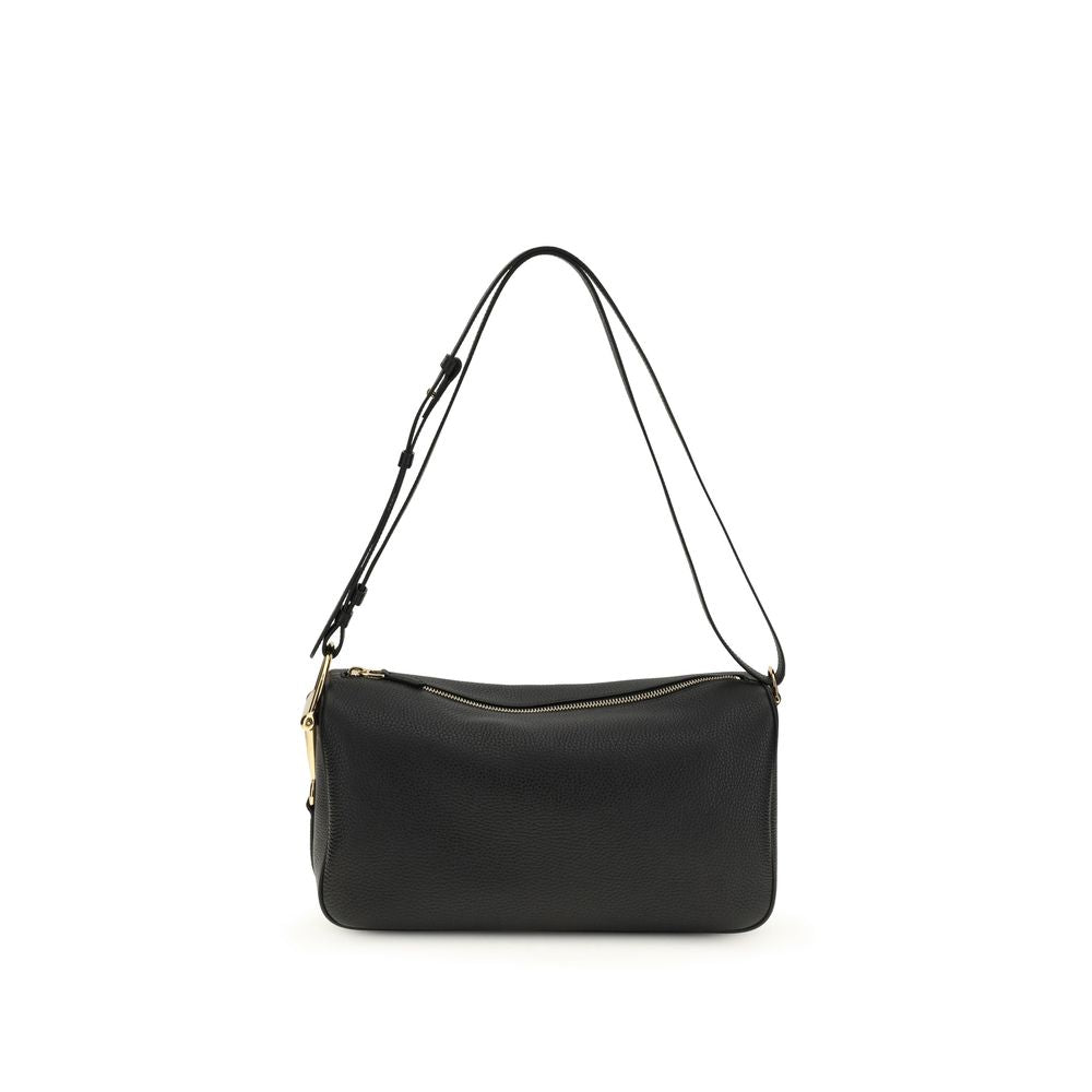 Gucci Black Half Horsebit Shoulder Bag