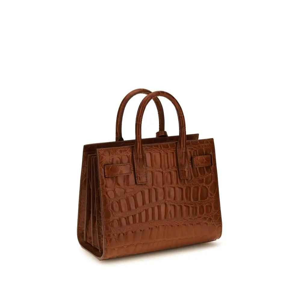 Saint Laurent Brown The Sac de Jour Handbag