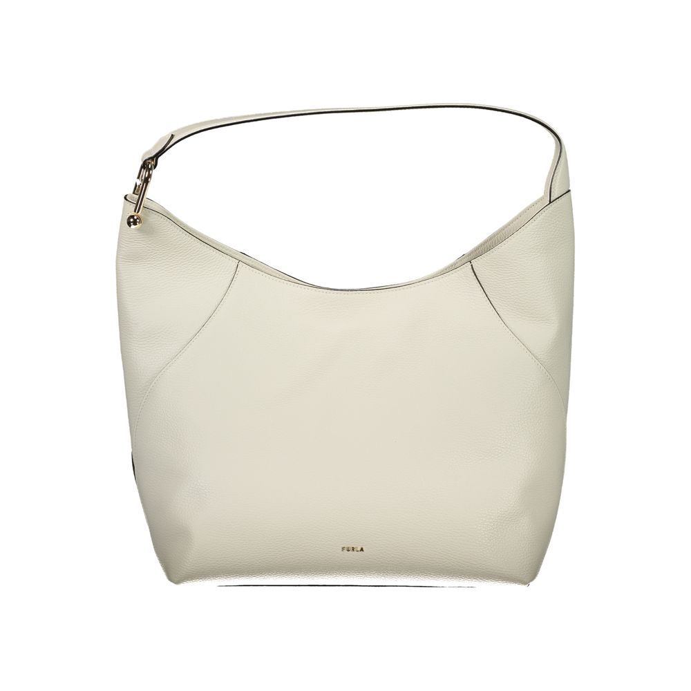 Furla White Lara Shoulder Bag,