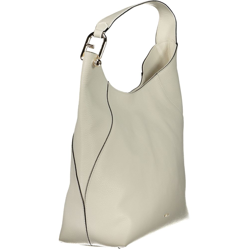 Furla White Lara Shoulder Bag,