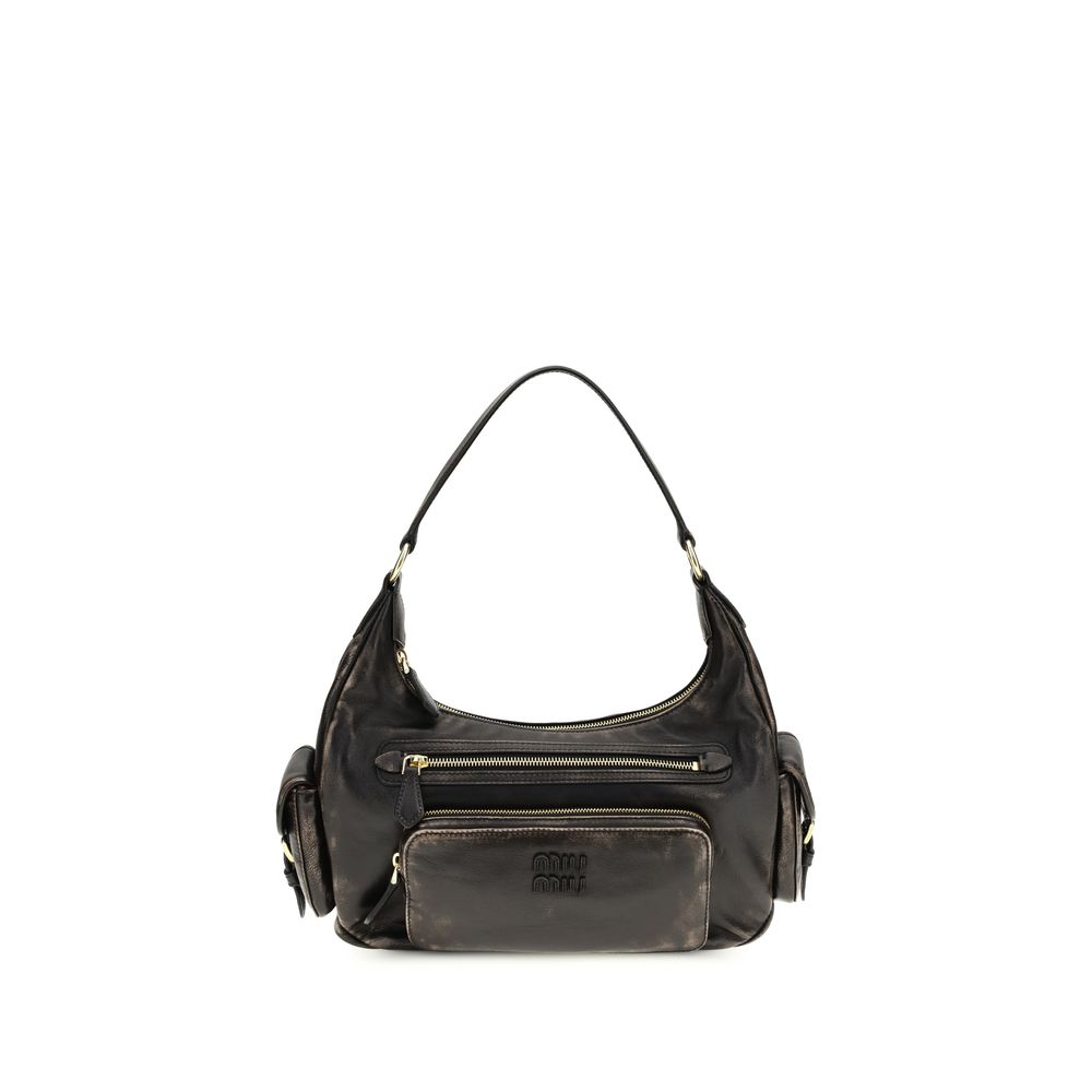Miu Miu Brown Pocket Shoulder Bag