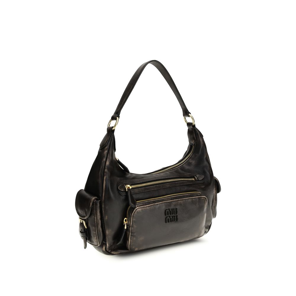 Miu Miu Brown Pocket Shoulder Bag