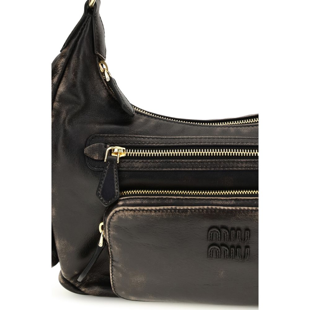 Miu Miu Brown Pocket Shoulder Bag