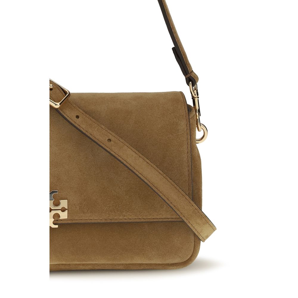Tory Burch Beige Charlie Mini Suede Shoulder Bag