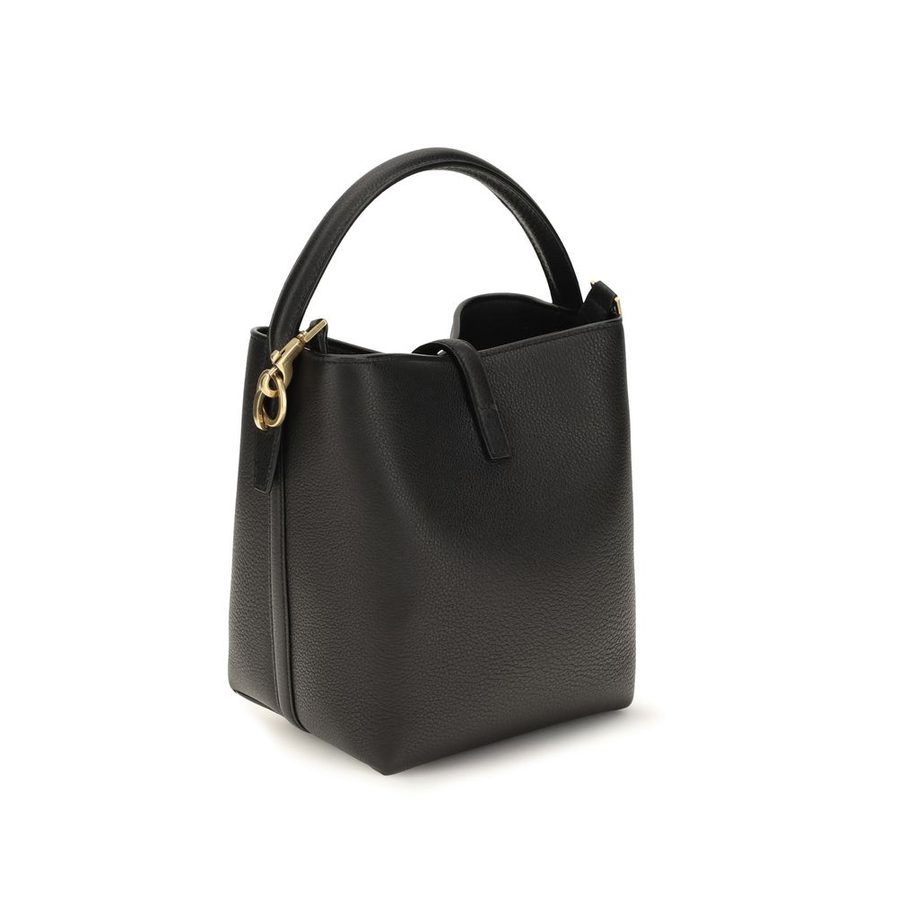 Saint Laurent Black The Le 37 Bucket Bag