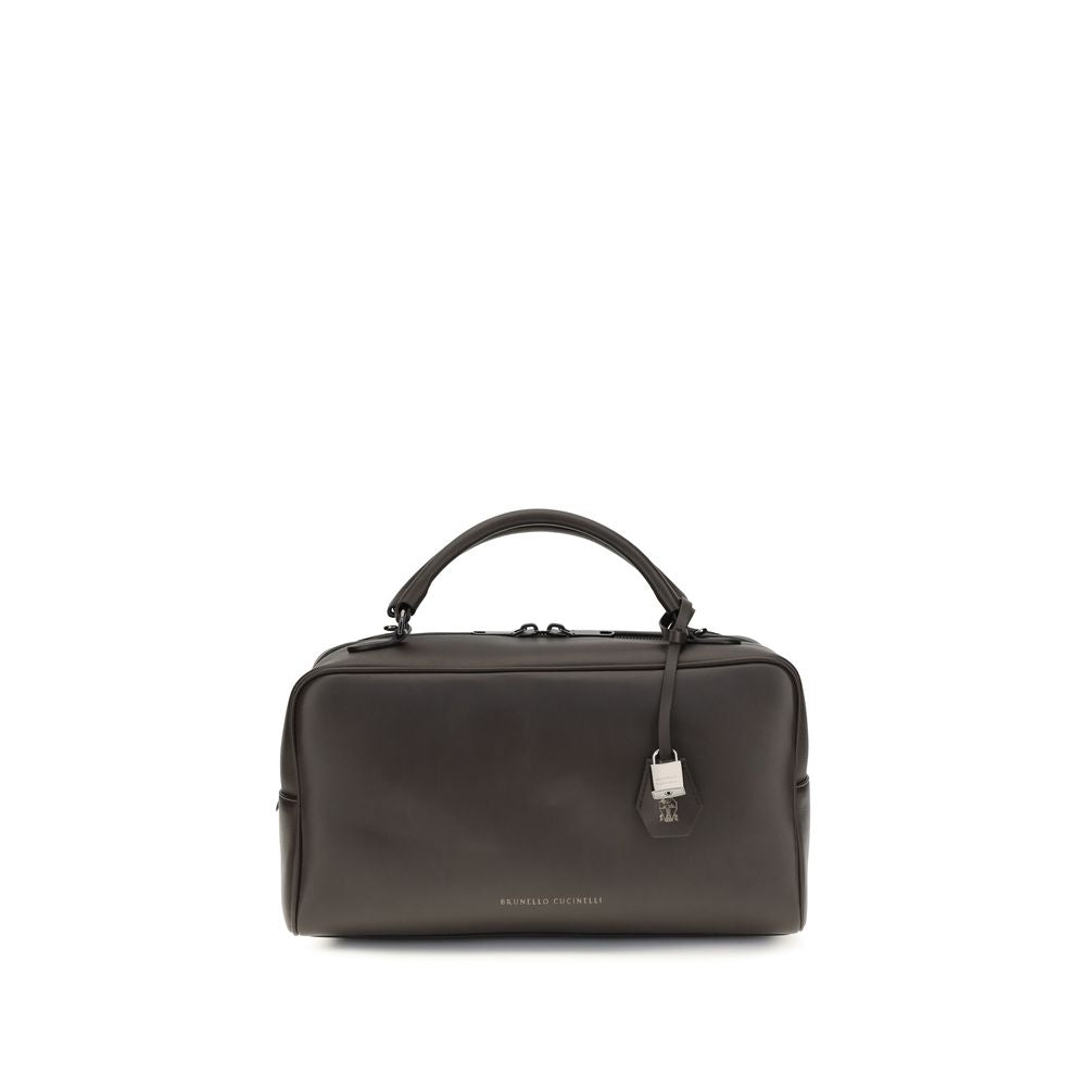 Brunello Cucinelli Brown Boston Explorer Handbag
