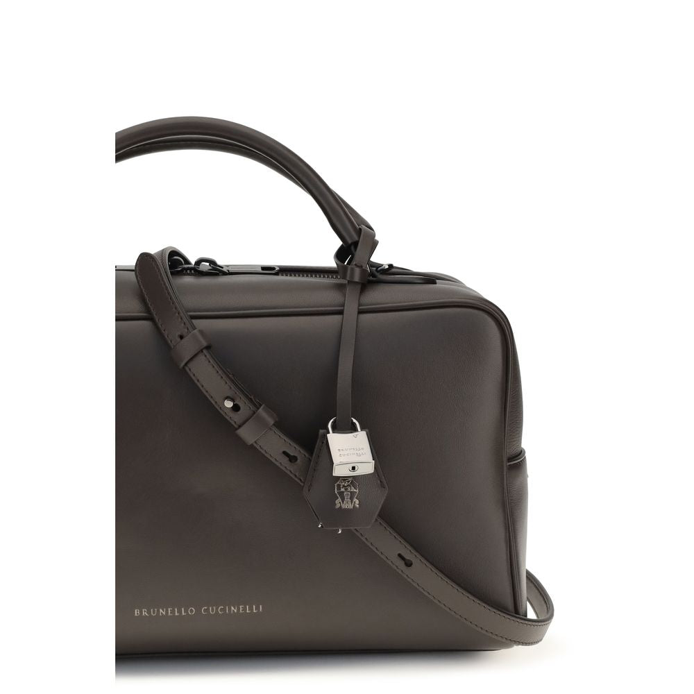 Brunello Cucinelli Brown Boston Explorer Handbag