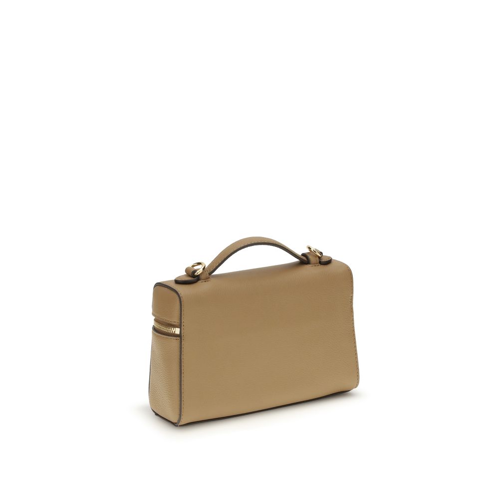 Tory Burch Beige The Romy Slim Top Satchel Bag