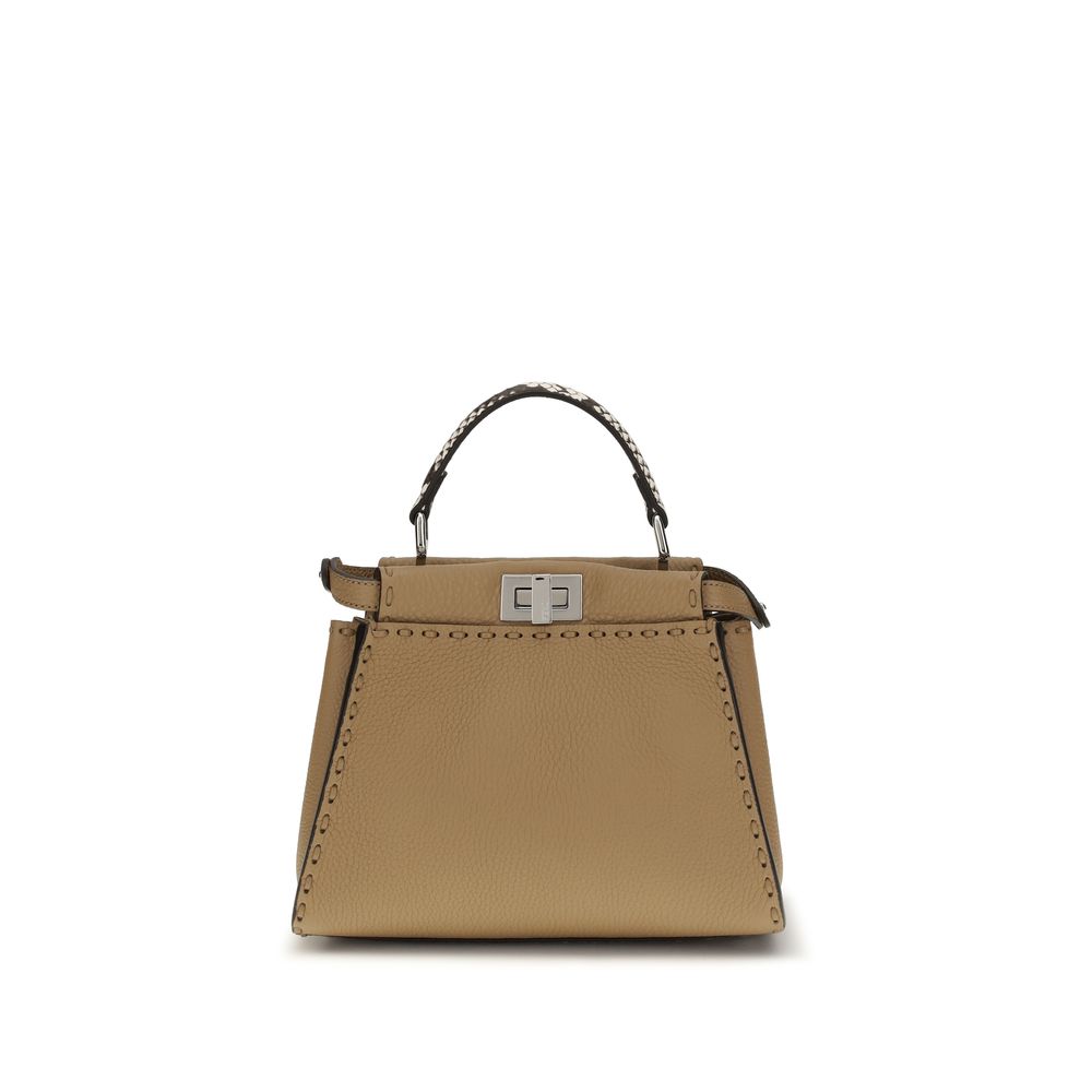 Fendi Beige Peekaboo Mini Handbag