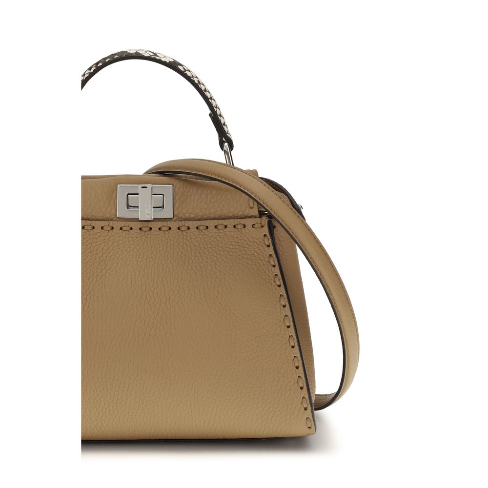 Fendi Beige Peekaboo Mini Handbag