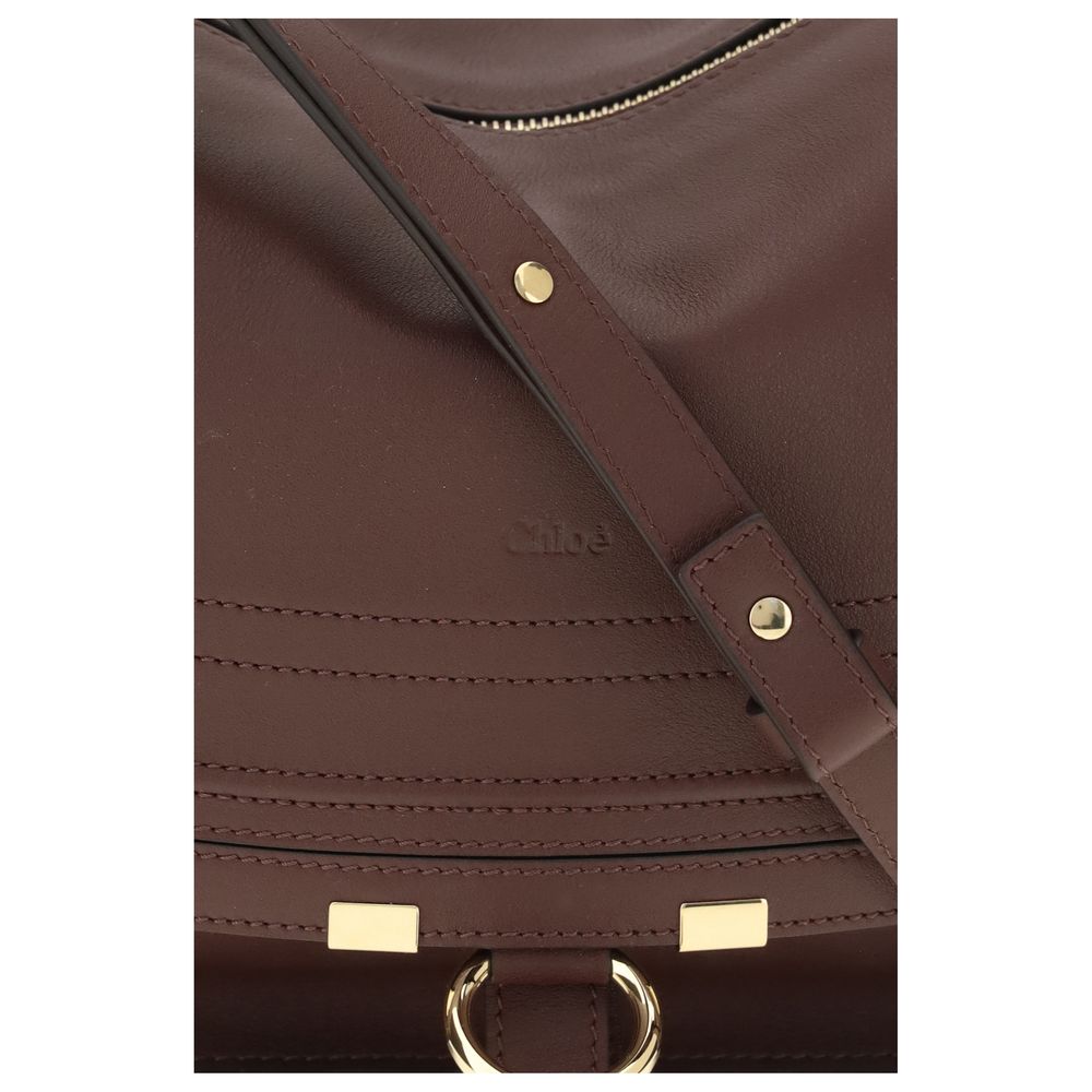 Chloé Bordeaux Marcie Small Shoulder Bag