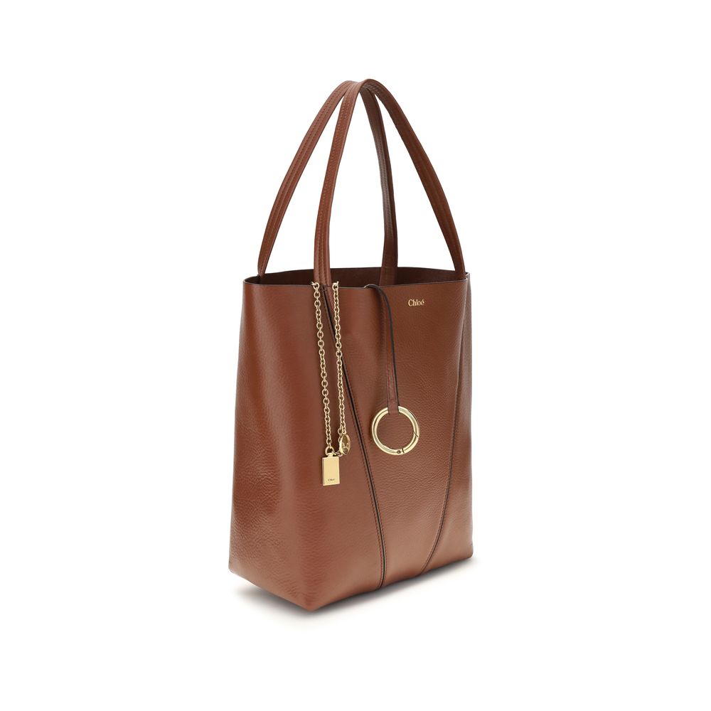 Chloé Brown Spin Shoulder Bag