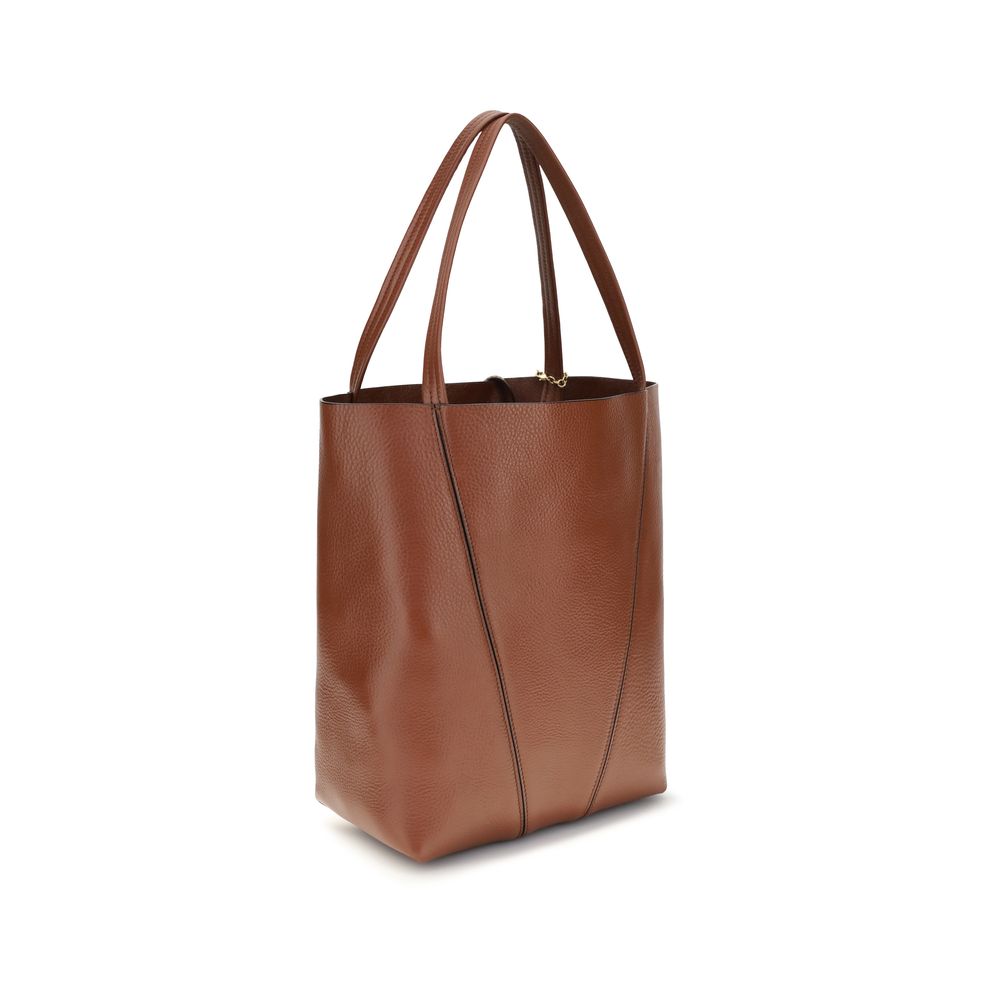 Chloé Brown Spin Shoulder Bag