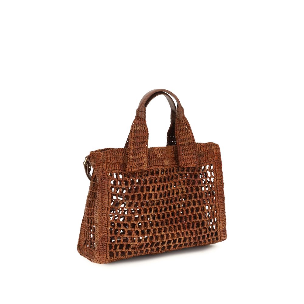 Chloé Brown The small Summer Banana East-West Tote Bag