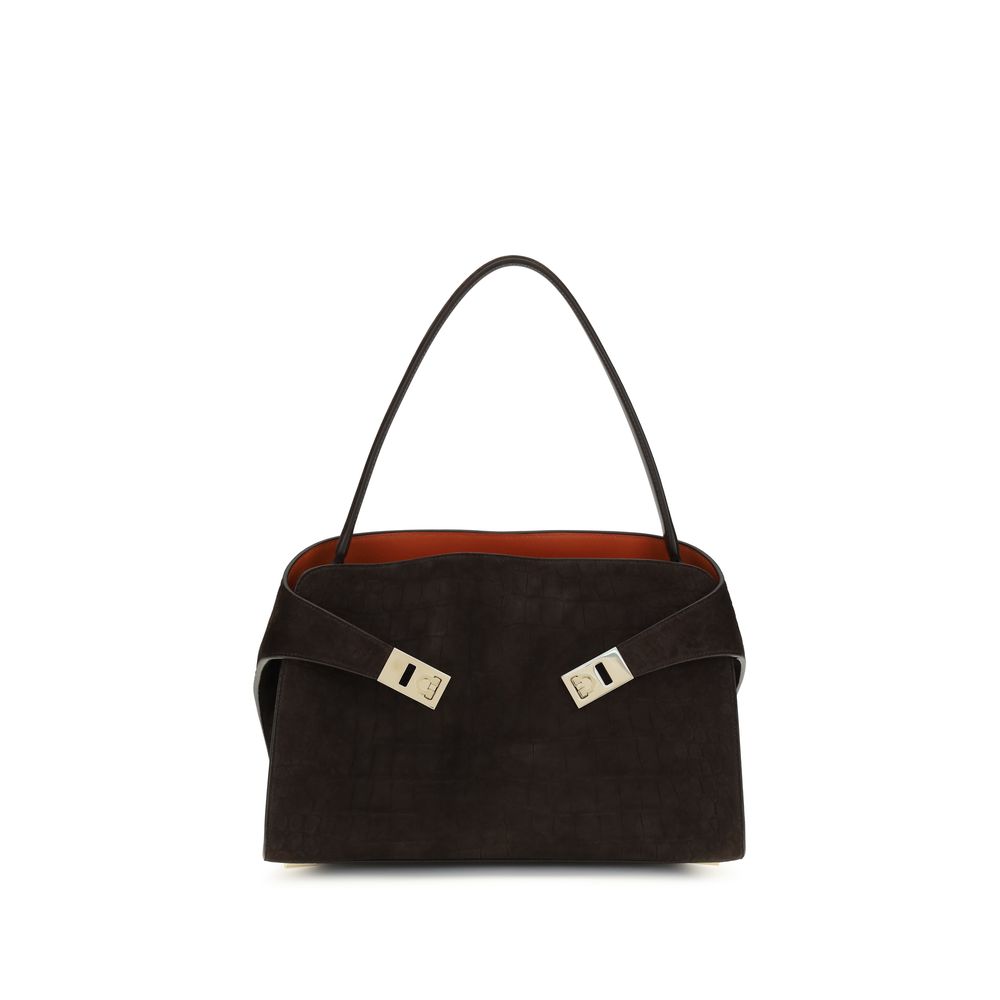 Ferragamo Brown Hug Soft Shoulder Bag