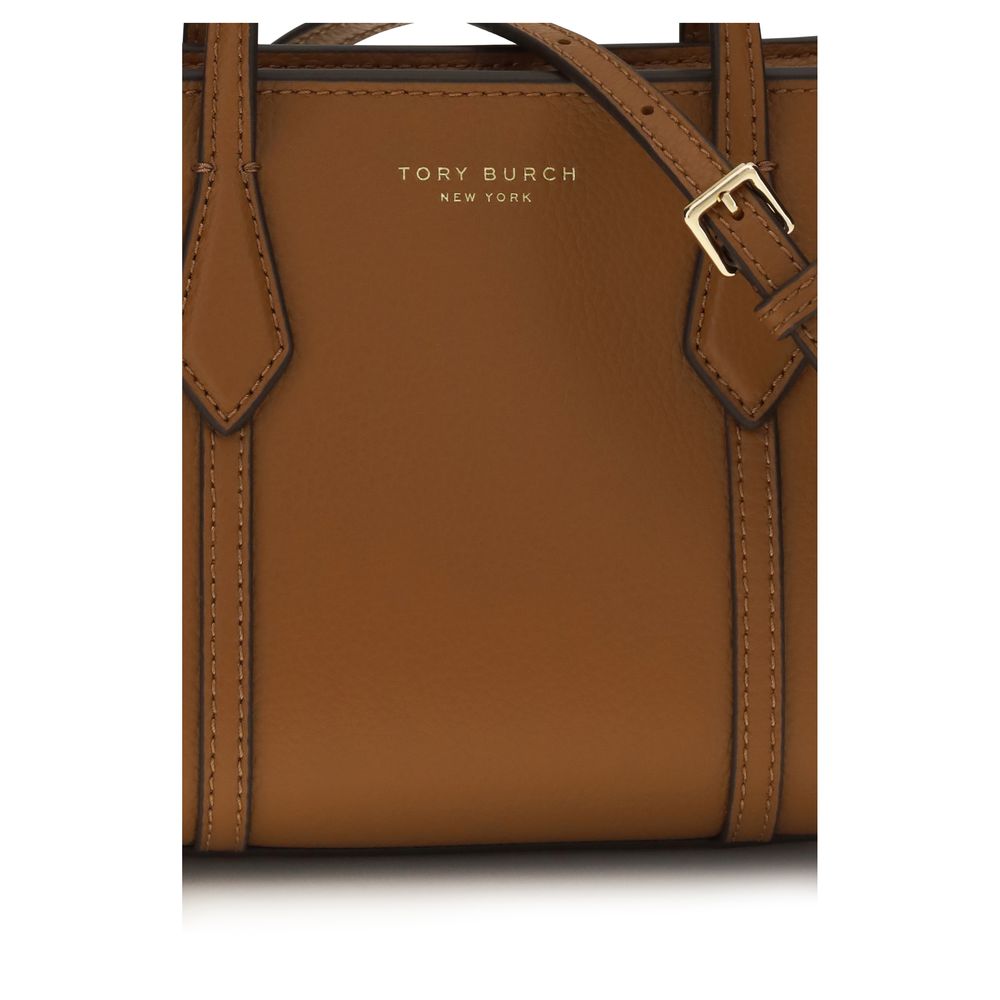 Tory Burch Brown Mini Perry Tote Bag