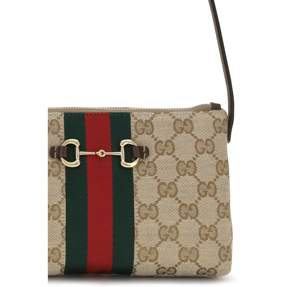 Gucci Beige GG Print Shoulder Bag