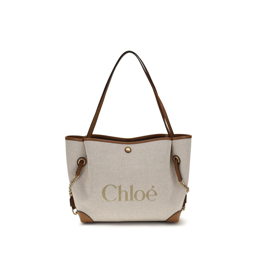Chloé Beige Clover Tote Bag
